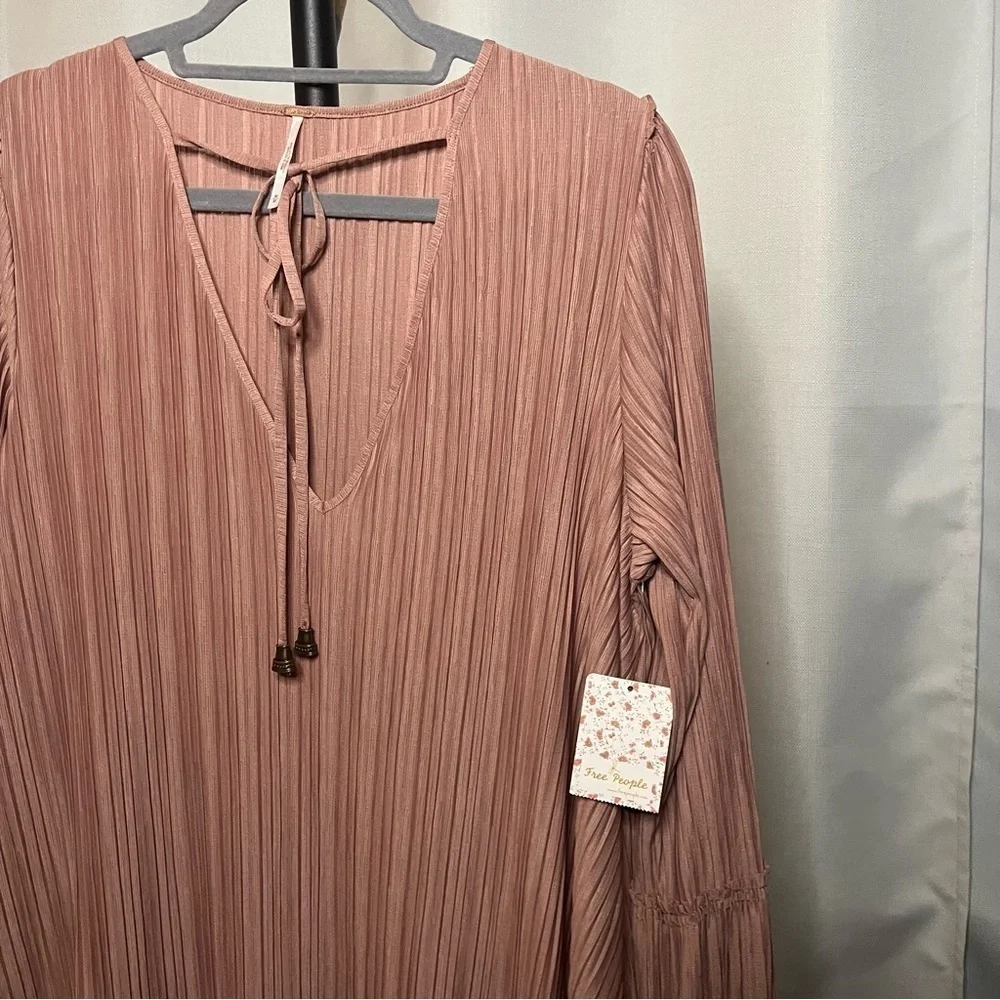 Free People Can’t Help It Clay Pink Mini Dress Medium - Picture 10 of 15
